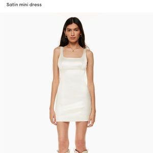 Aritzia Wilfred satin mini dress